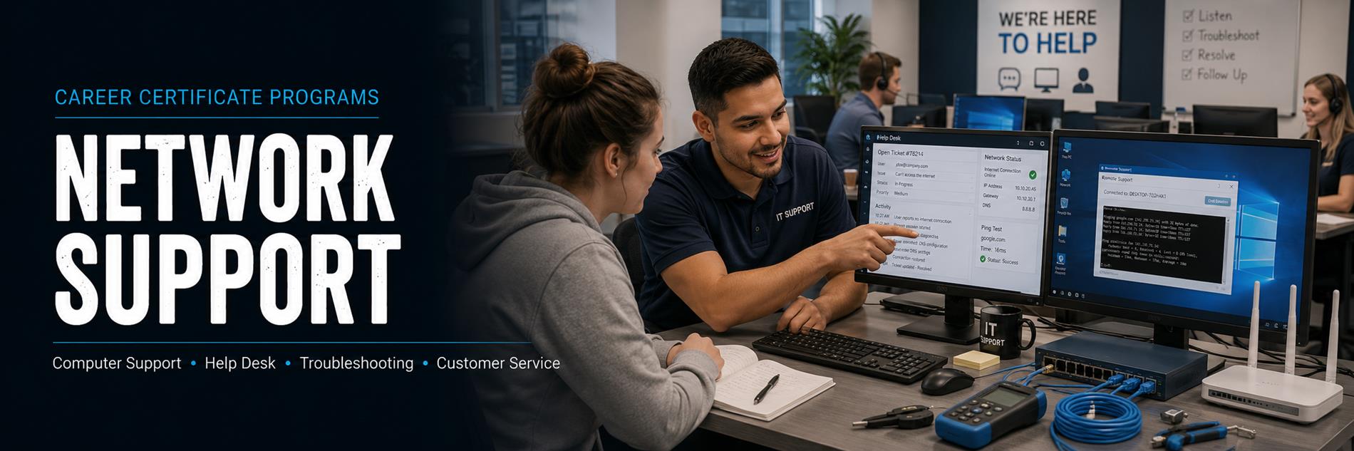 Banner for Network Support