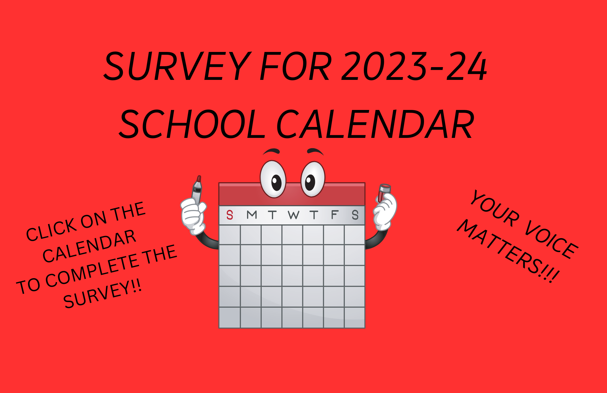 Survey for School Calendar 2023-24