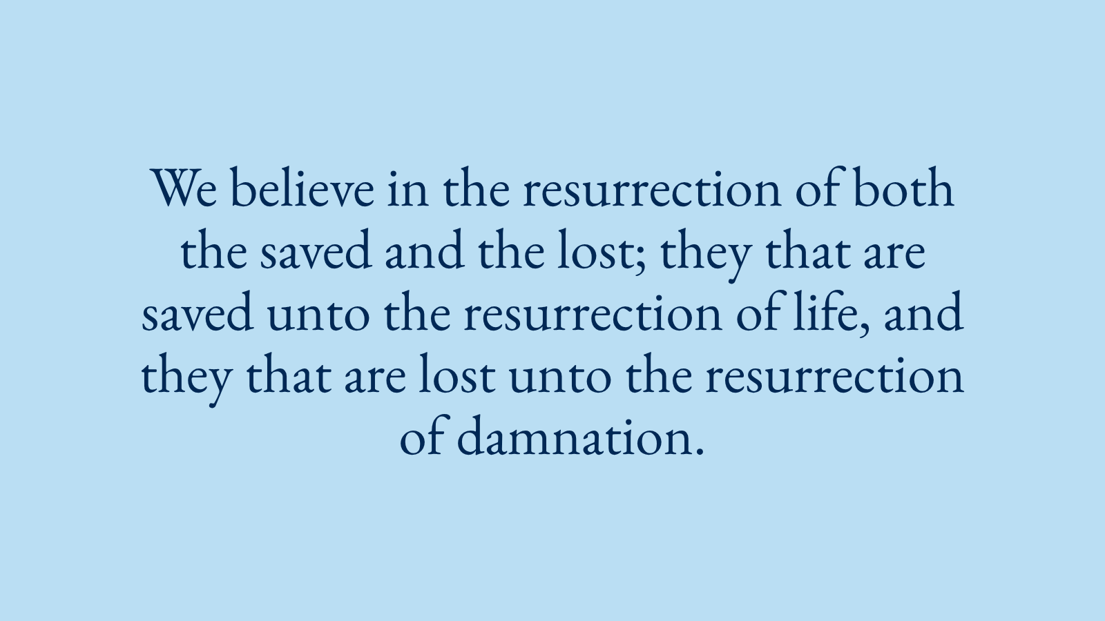 Statement of Faith