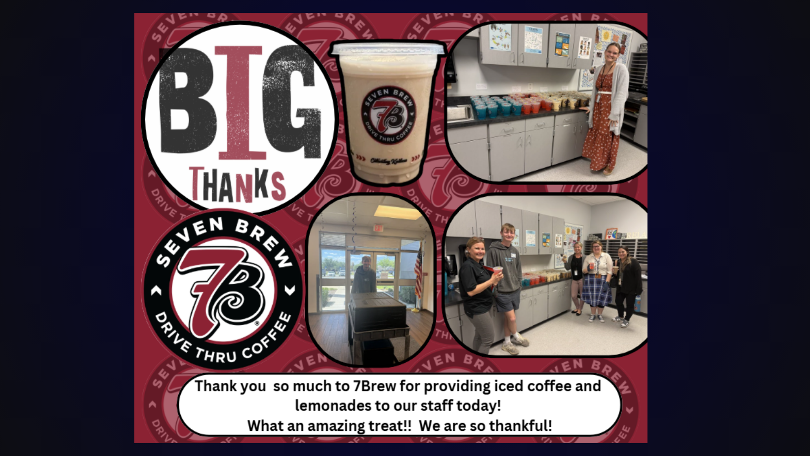 Thank you Seven Brew