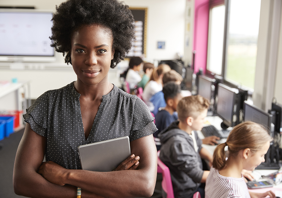 lady in classroom