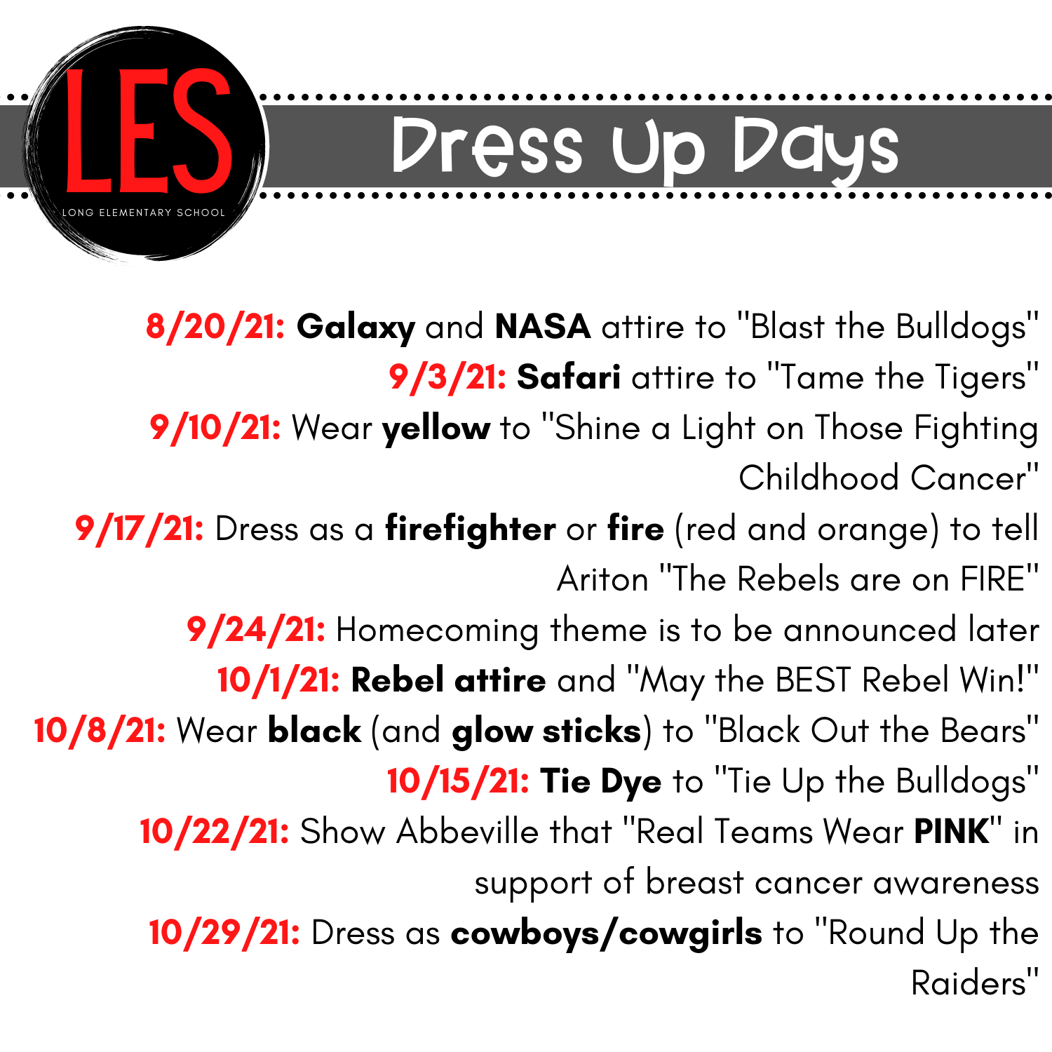 dress up days