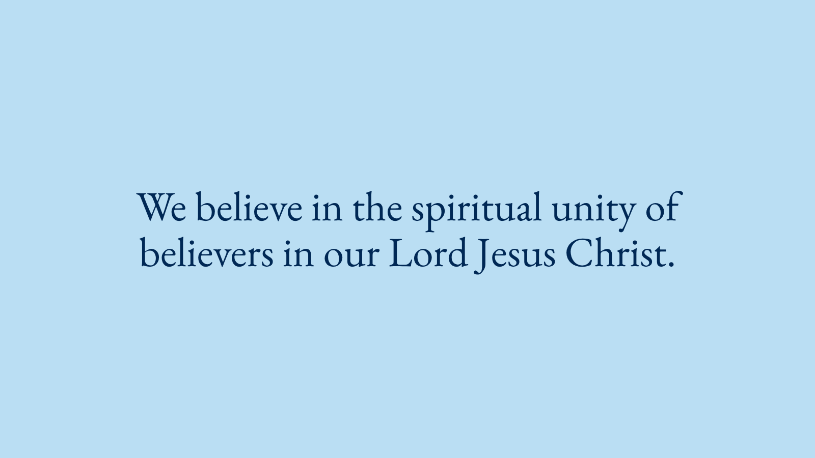 Statement of Faith