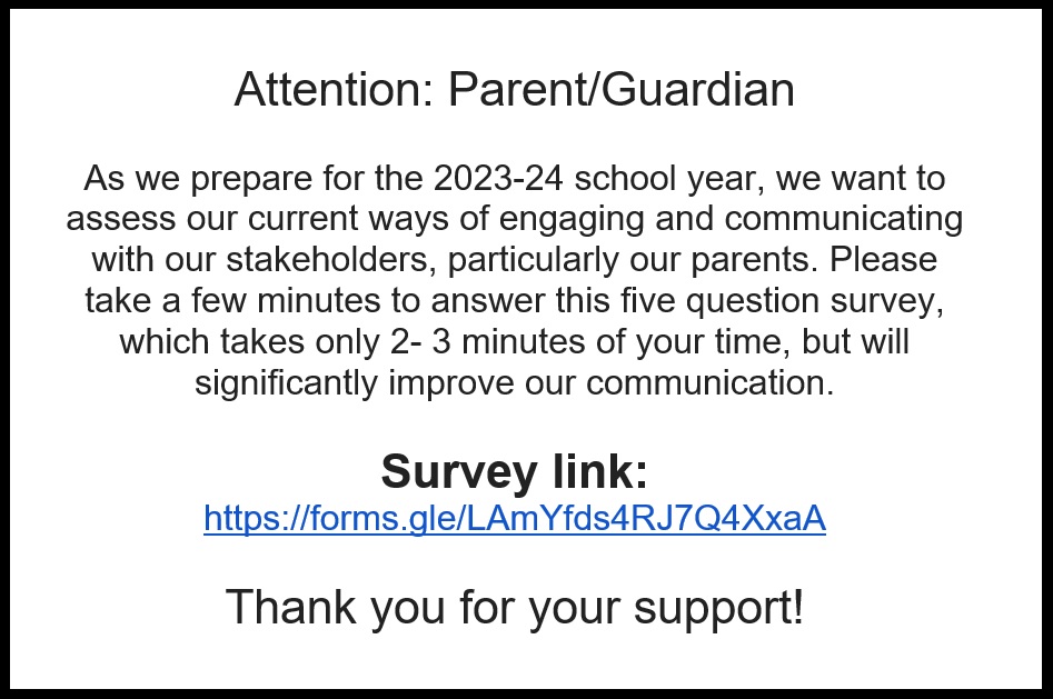 Parent Communication's Survey