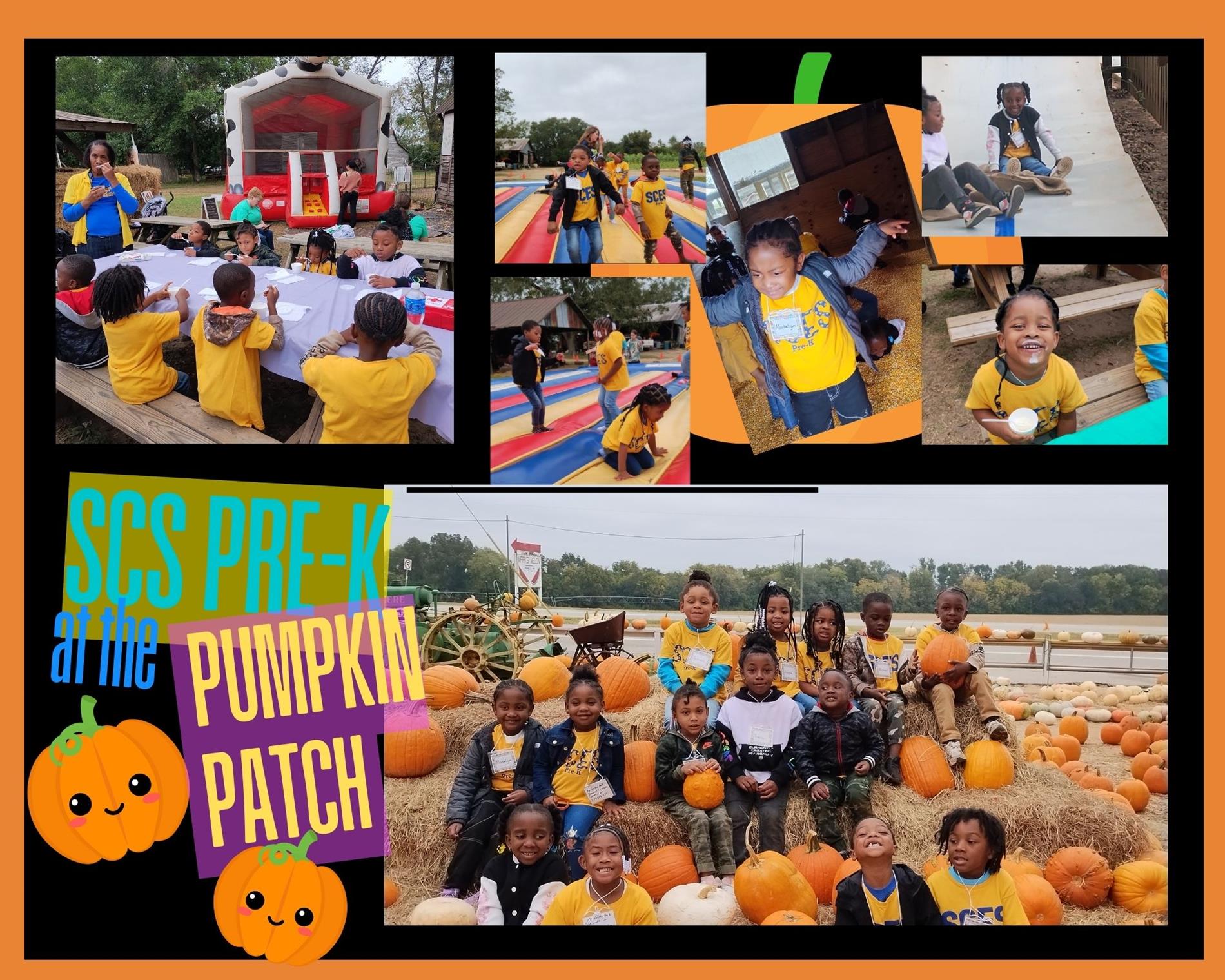 Pre K visits the pumpkin patch