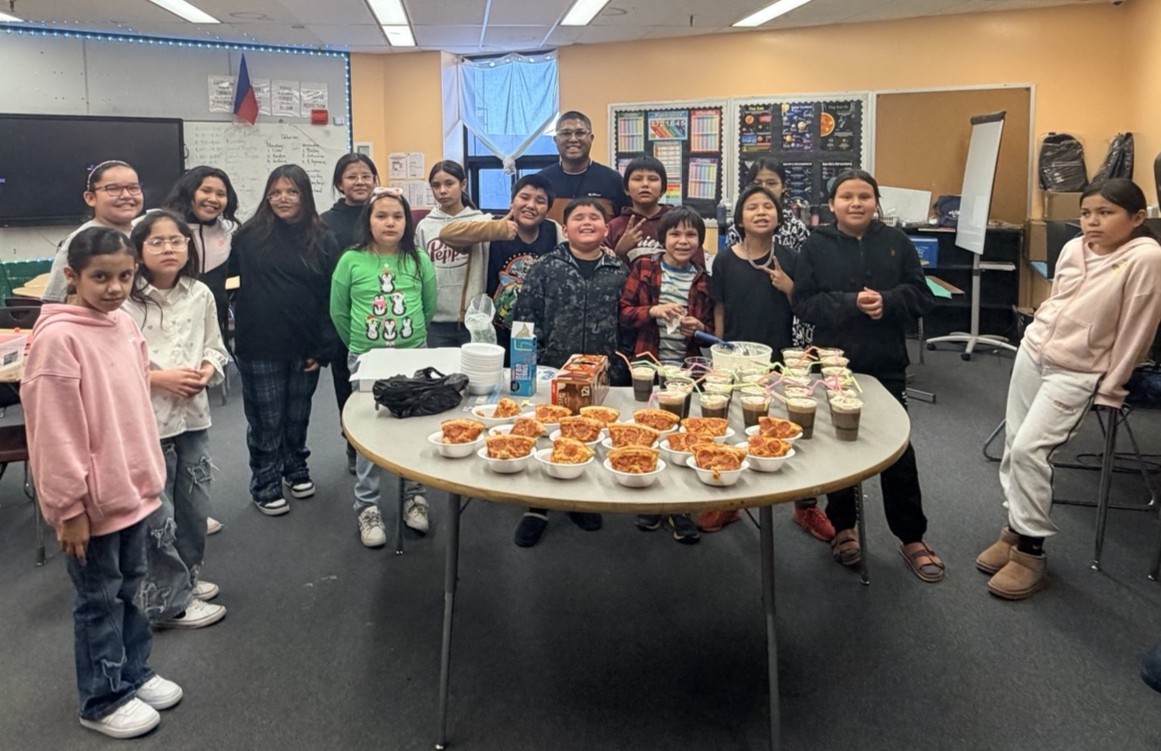 4th grade celebrating perfect attendance