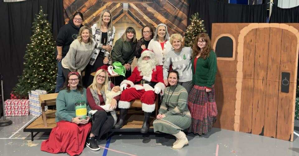 Staff and Santa