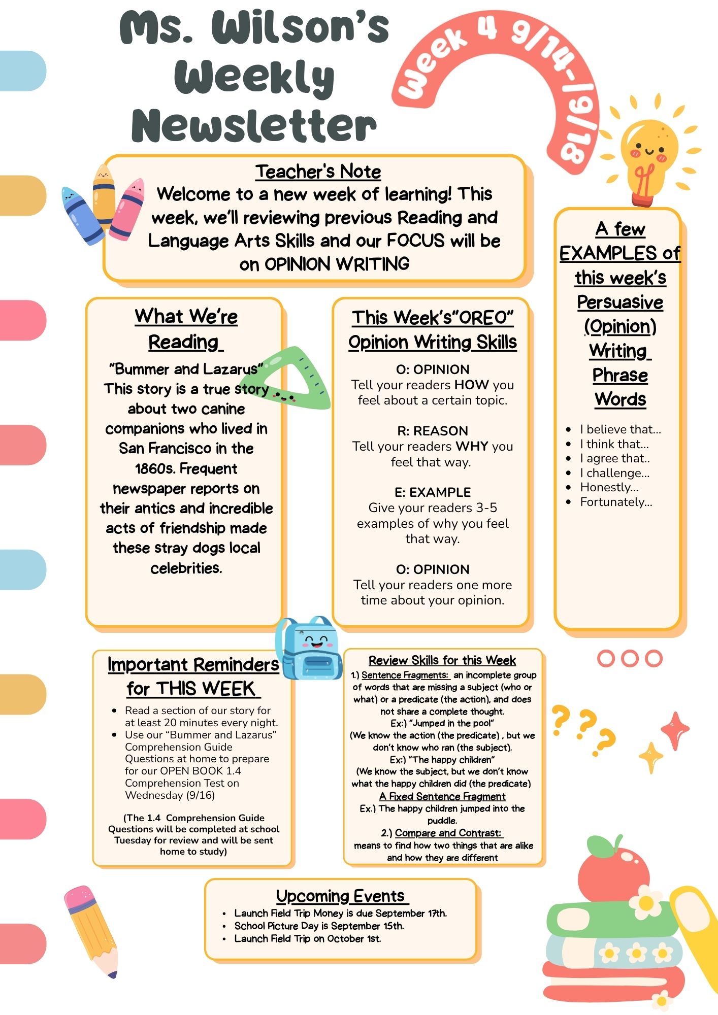 Weekly Newsletter 