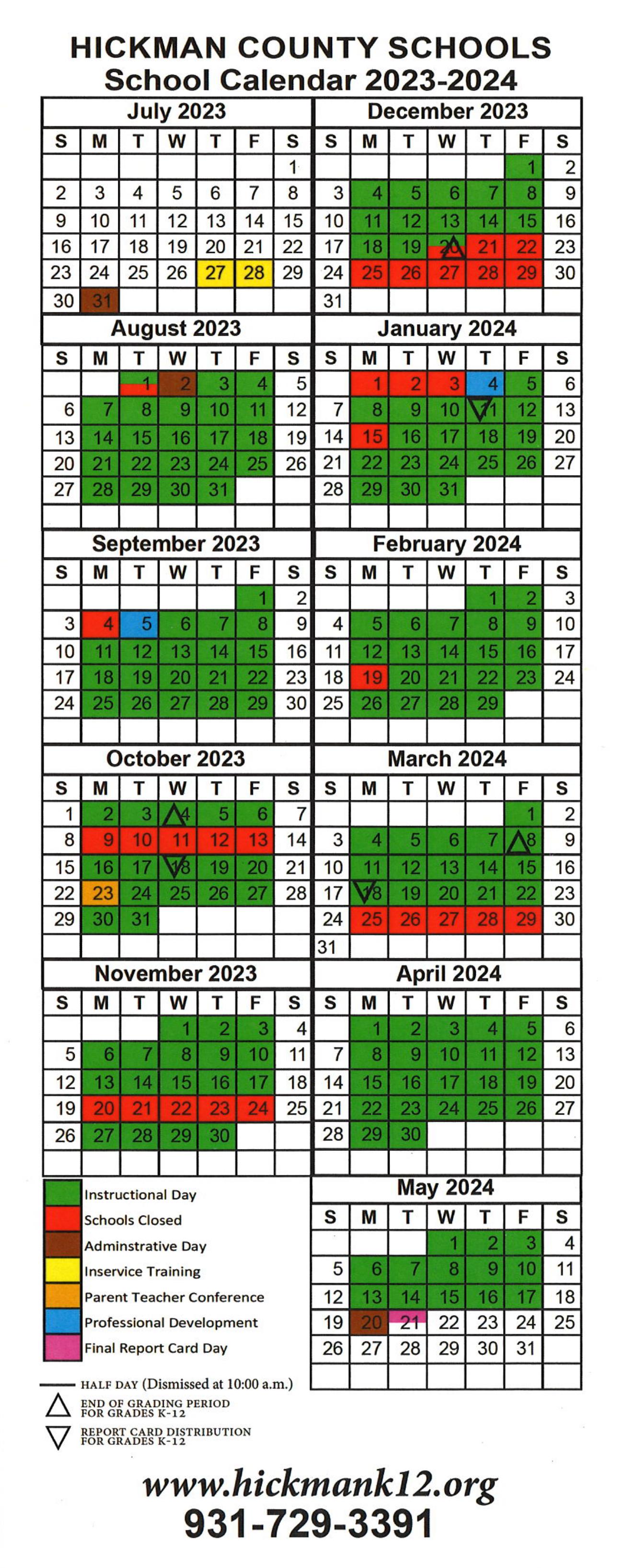Calendars - Hickman County Schools