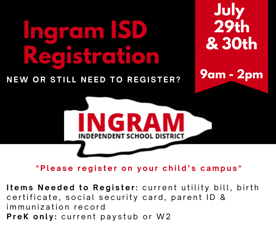 Ingram ISD registration