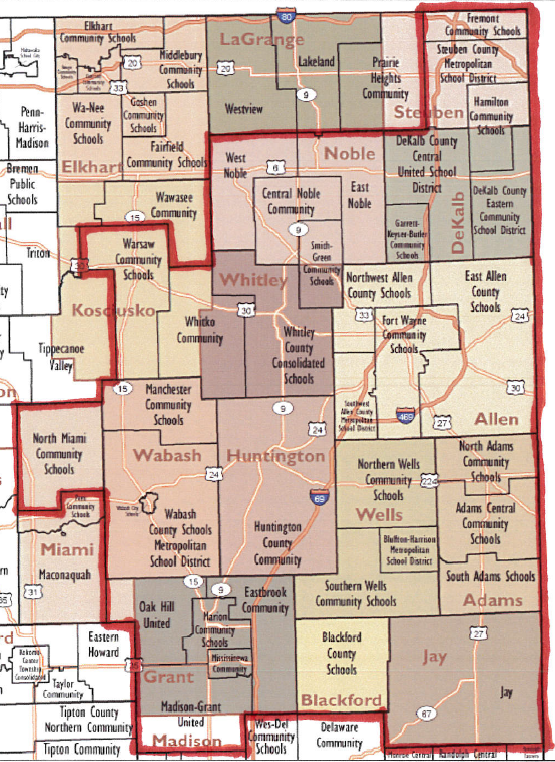 Service area map