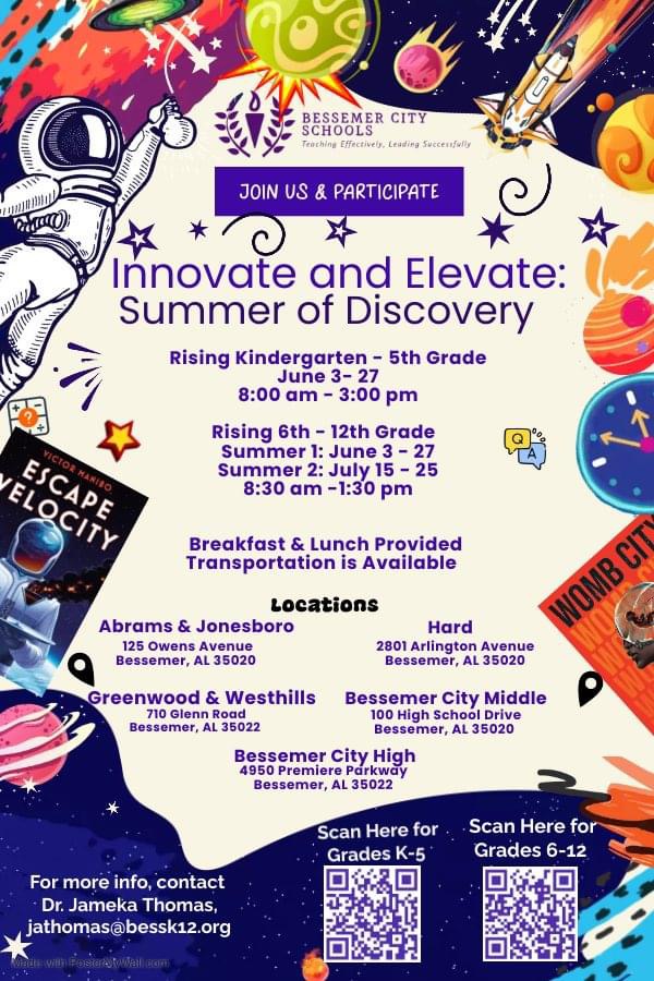 Summer School Information! Innovate to Accelerate