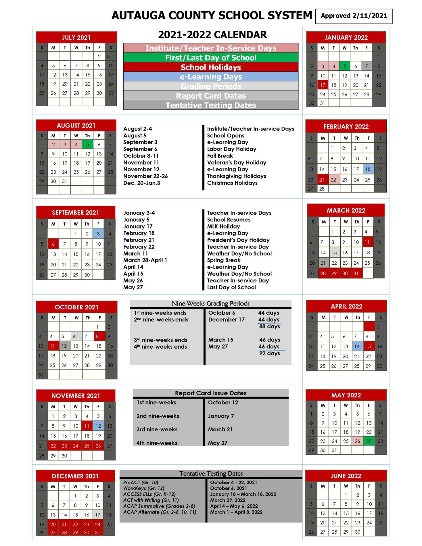 2021-2022 updated calendar