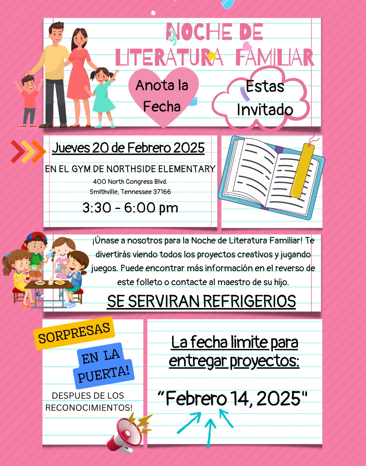 Family Literacy Night info