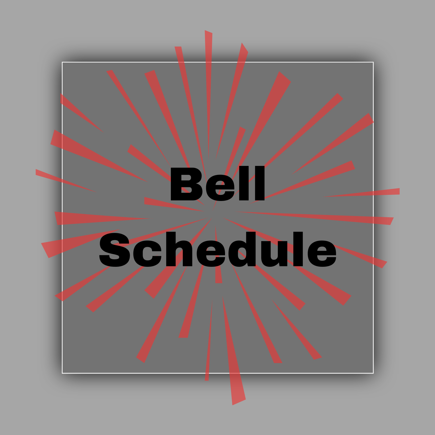 bell schedule