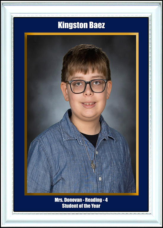 4th Grade Reading Student of the Year