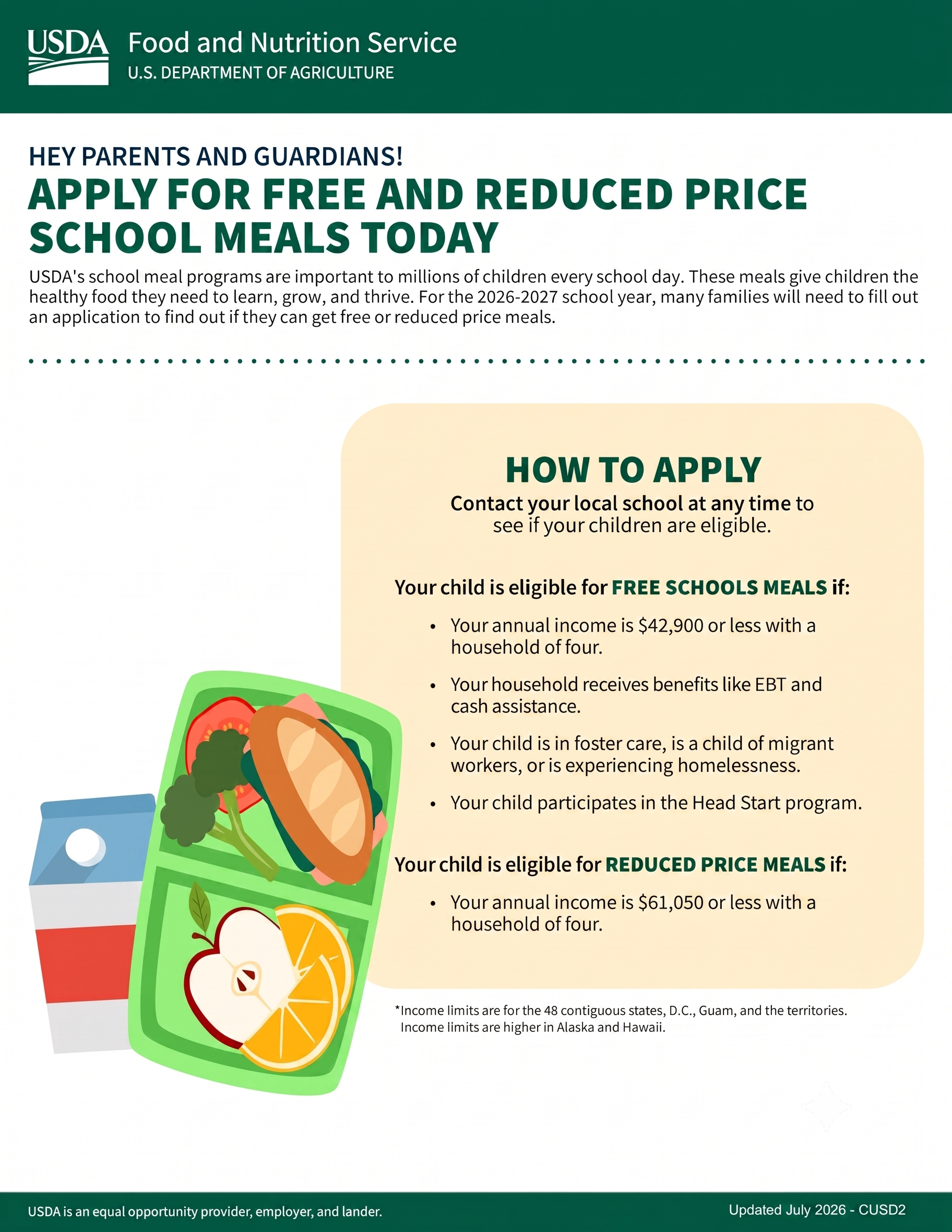 Free Reduced Lunch Program