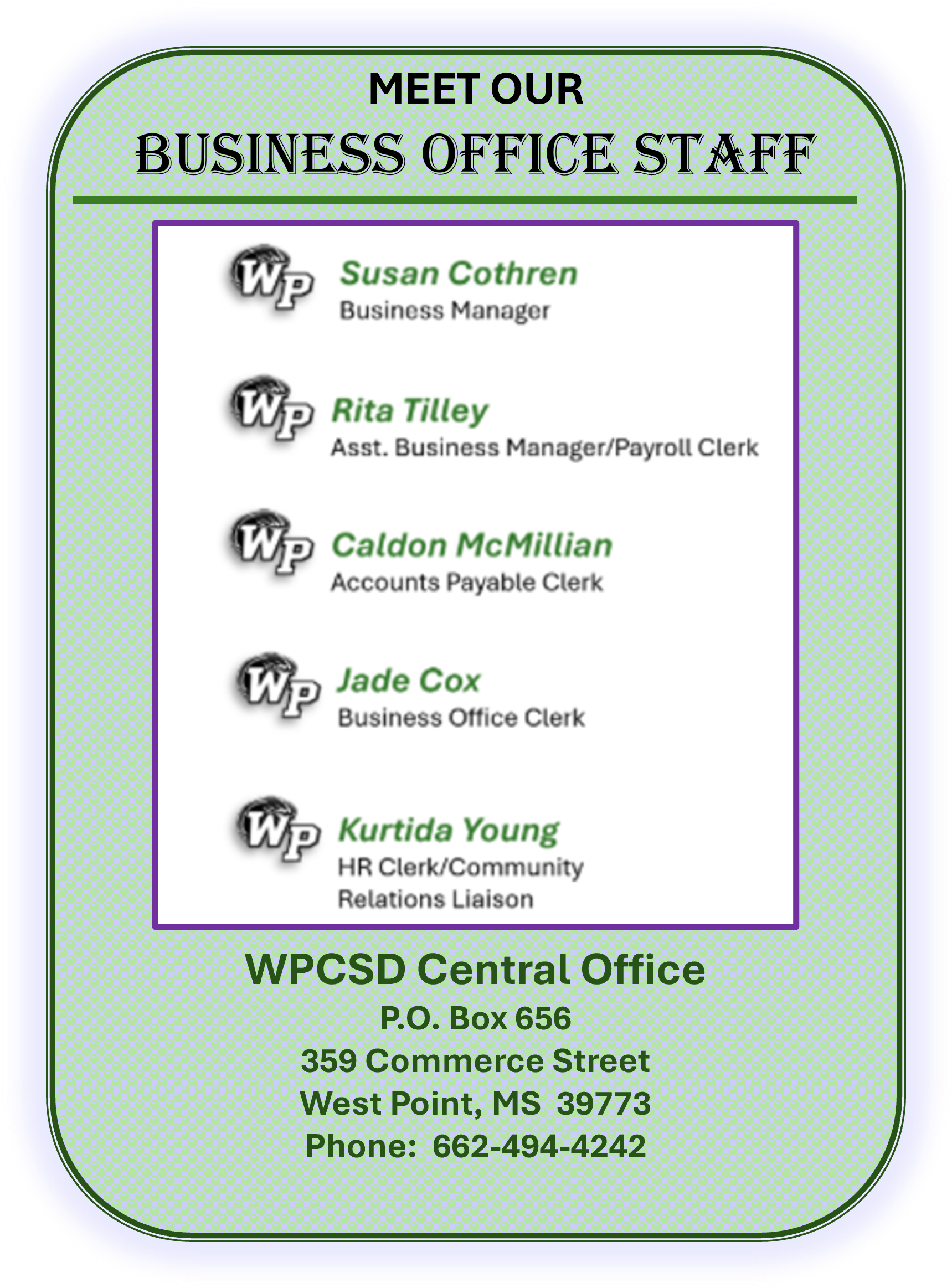 meet the staff