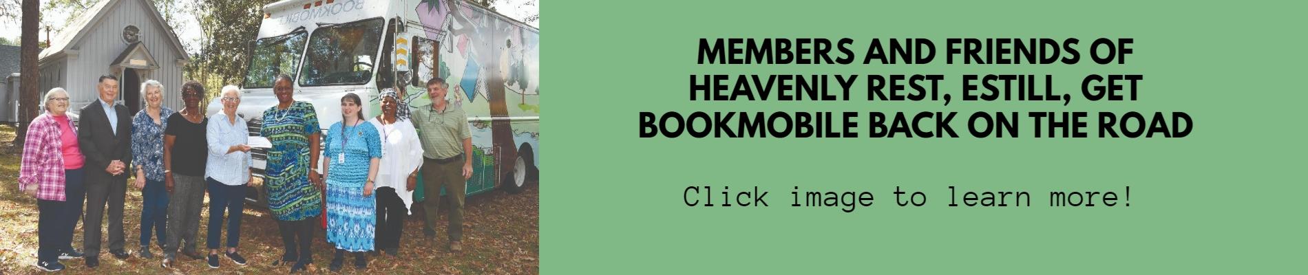 Members and Friends of Heavenly Rest, Estill, Get Bookmobile Back on the Road