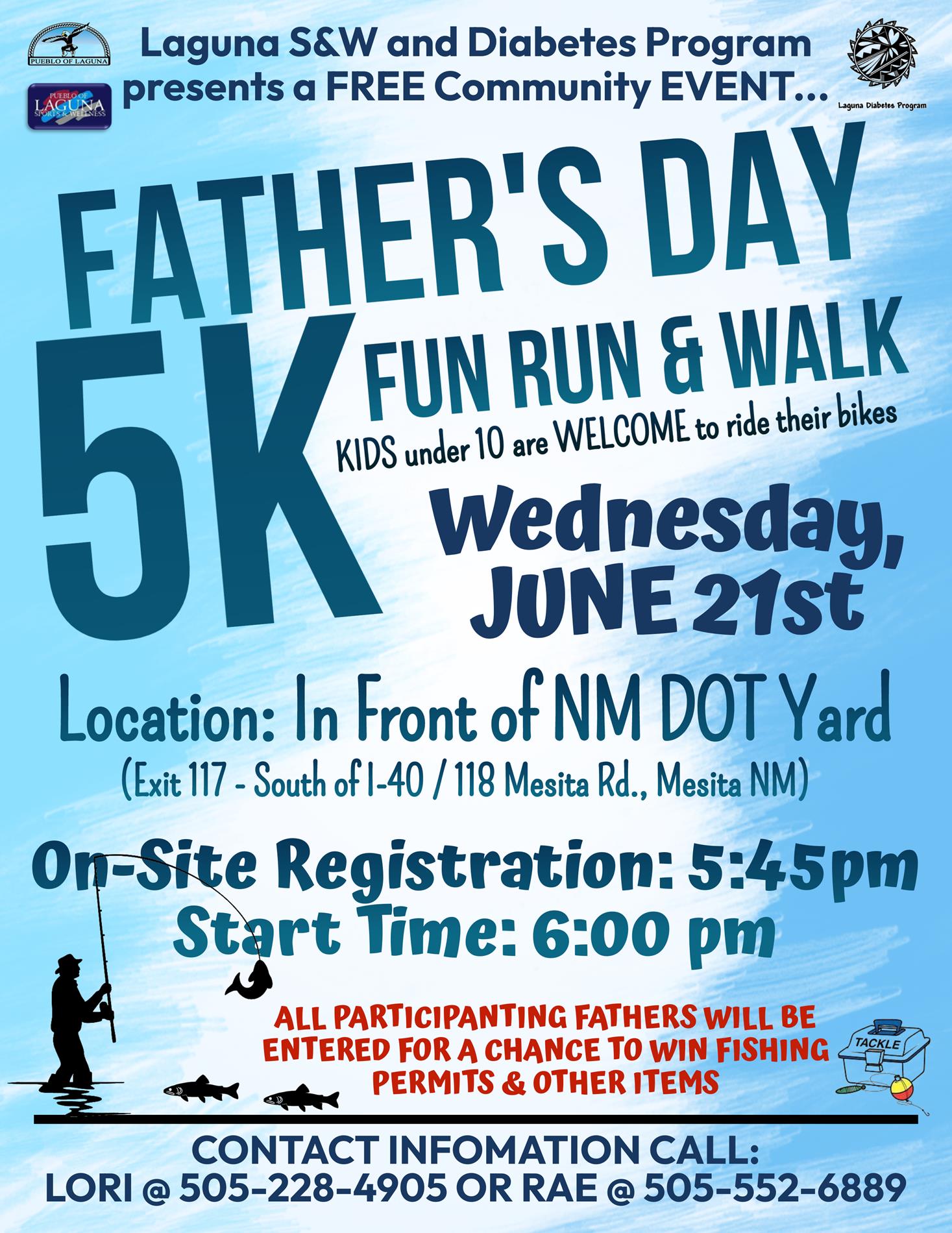 Father's Day Walk/5k Run · June 21st · Mesita
