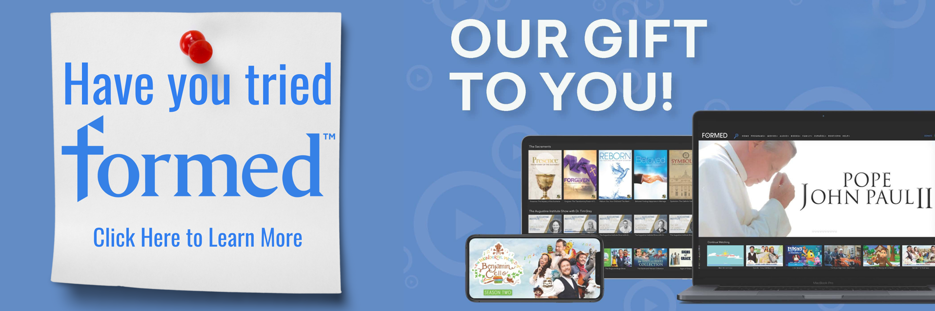 Join our parish Formed subscription to view spiritual content for free.