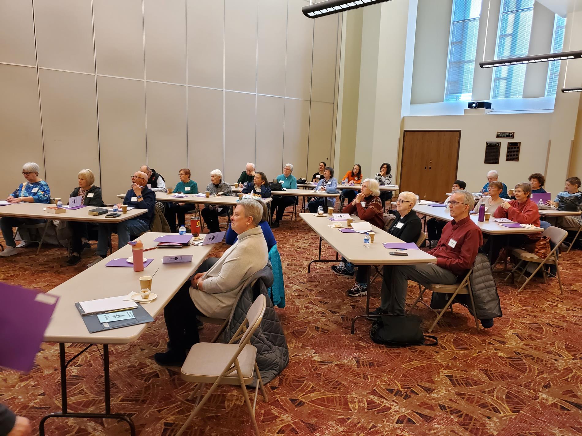 The attendees starting the retreat.