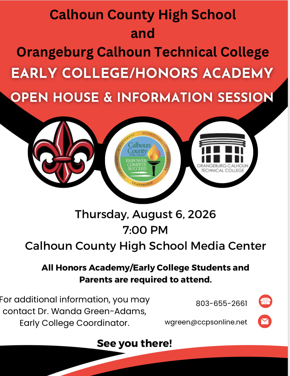 Early College and Honors Academy Open House