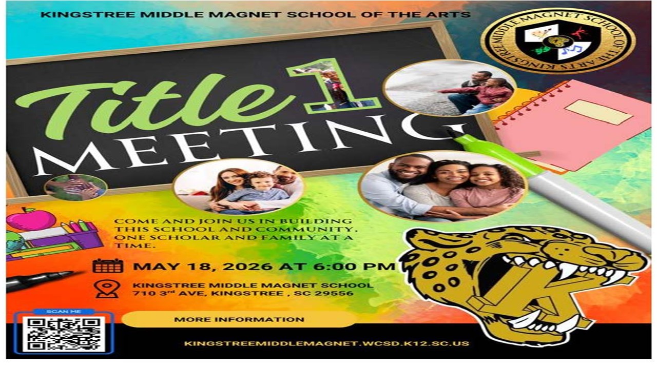 Title 1 Parenting Workshop Monday, May 18, 2026 @ 6:00 PM 