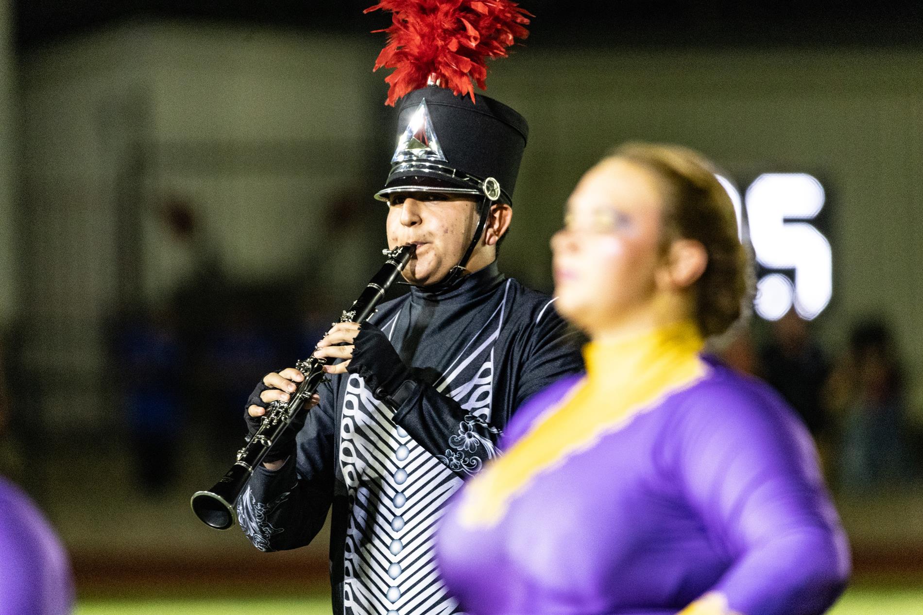 Ingram Tom Moore High School marching band performance in the Bandera game.