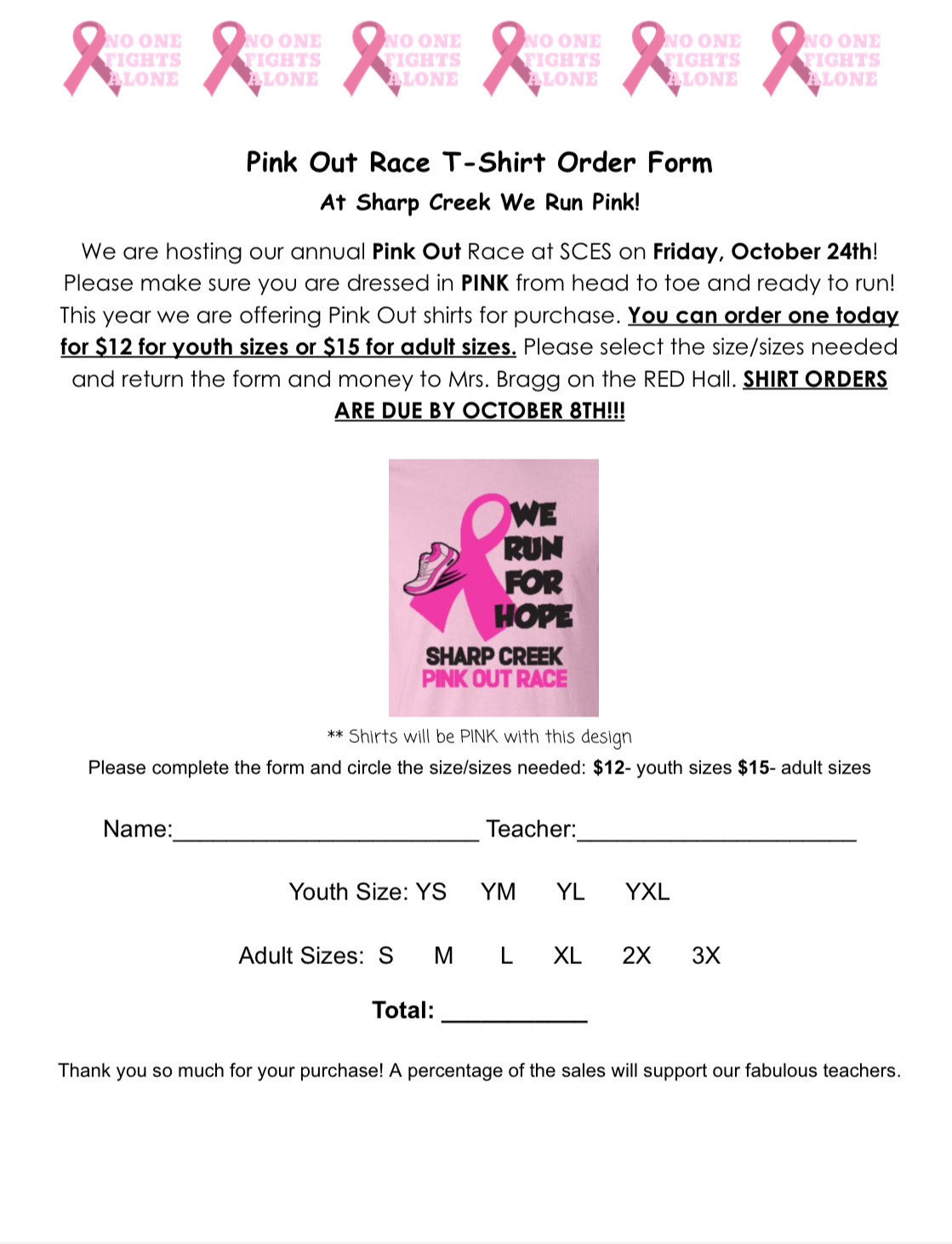 Pink Out Race