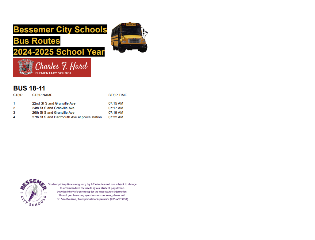 Hard Elementary School Bus Routes