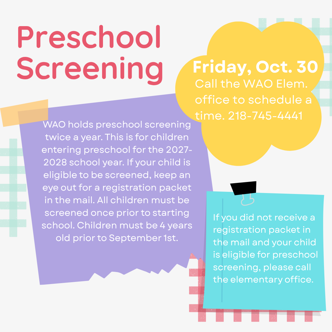 preschool screening 2026