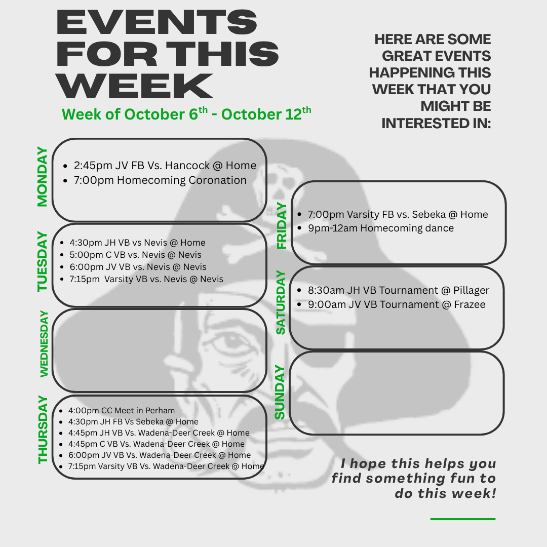 events happening this week 