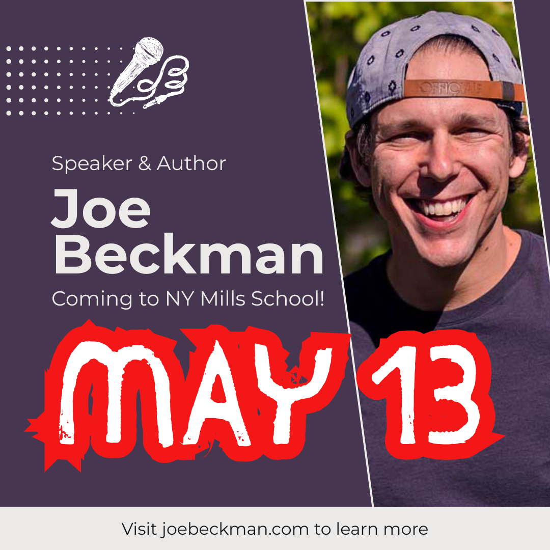 Joe Beckman coming to NY Mills on May 13