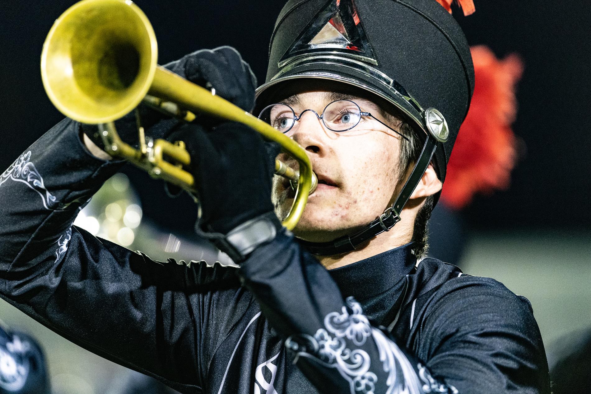 Ingram Tom Moore High School marching band performance in the Bandera game.