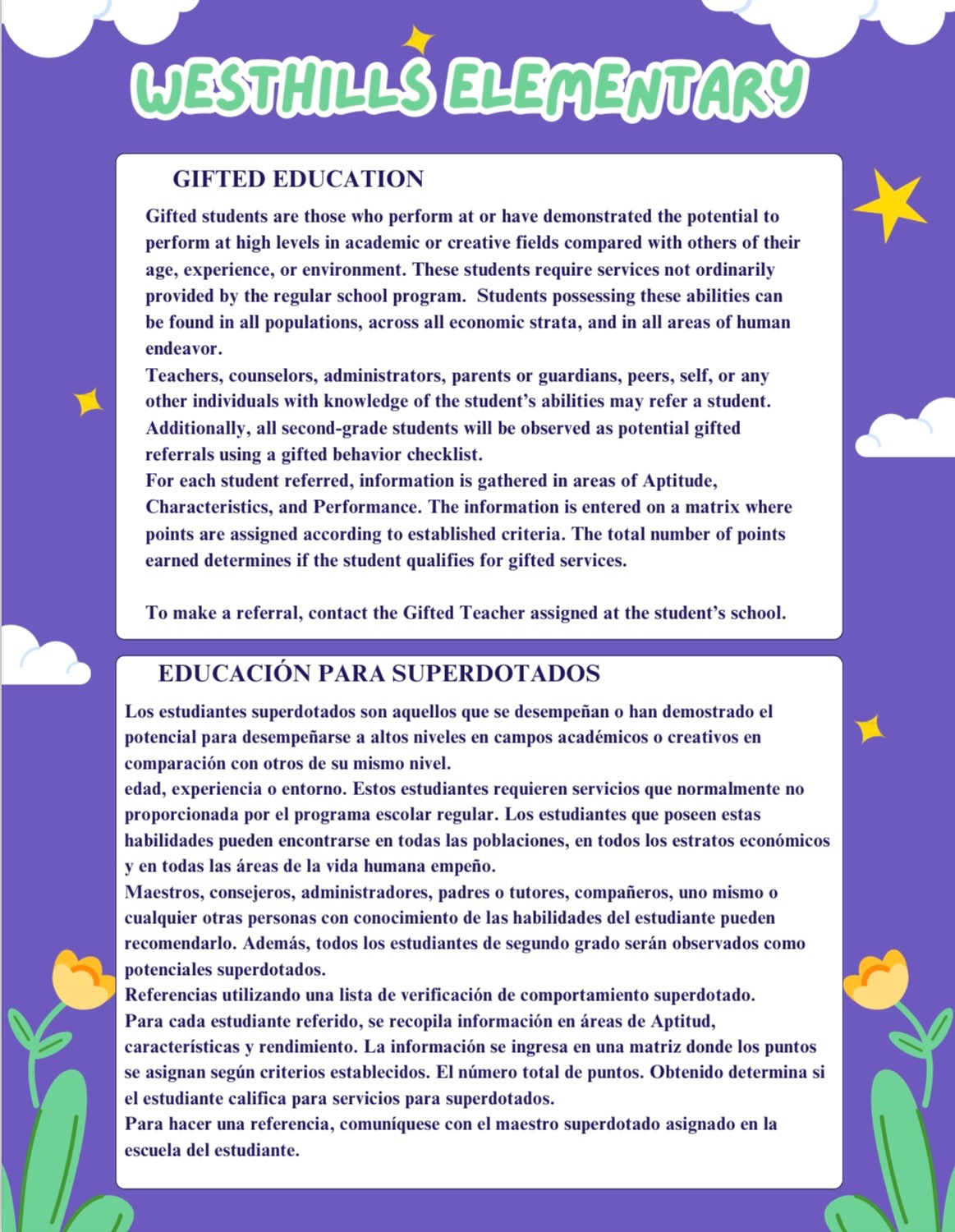 Gifted Education Statement