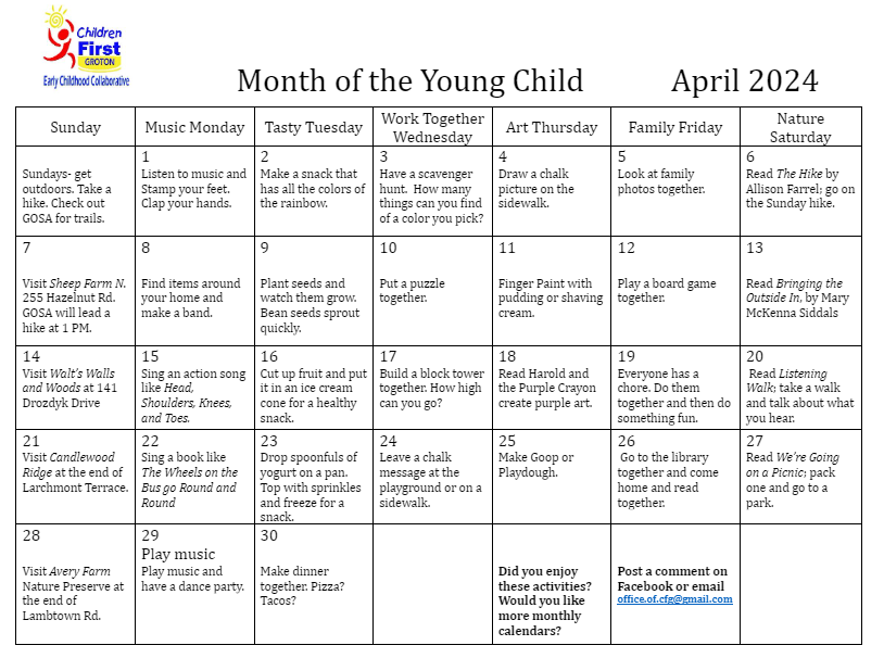 April Month of the Young Child