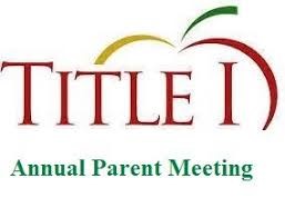 Title I Parent Meeting