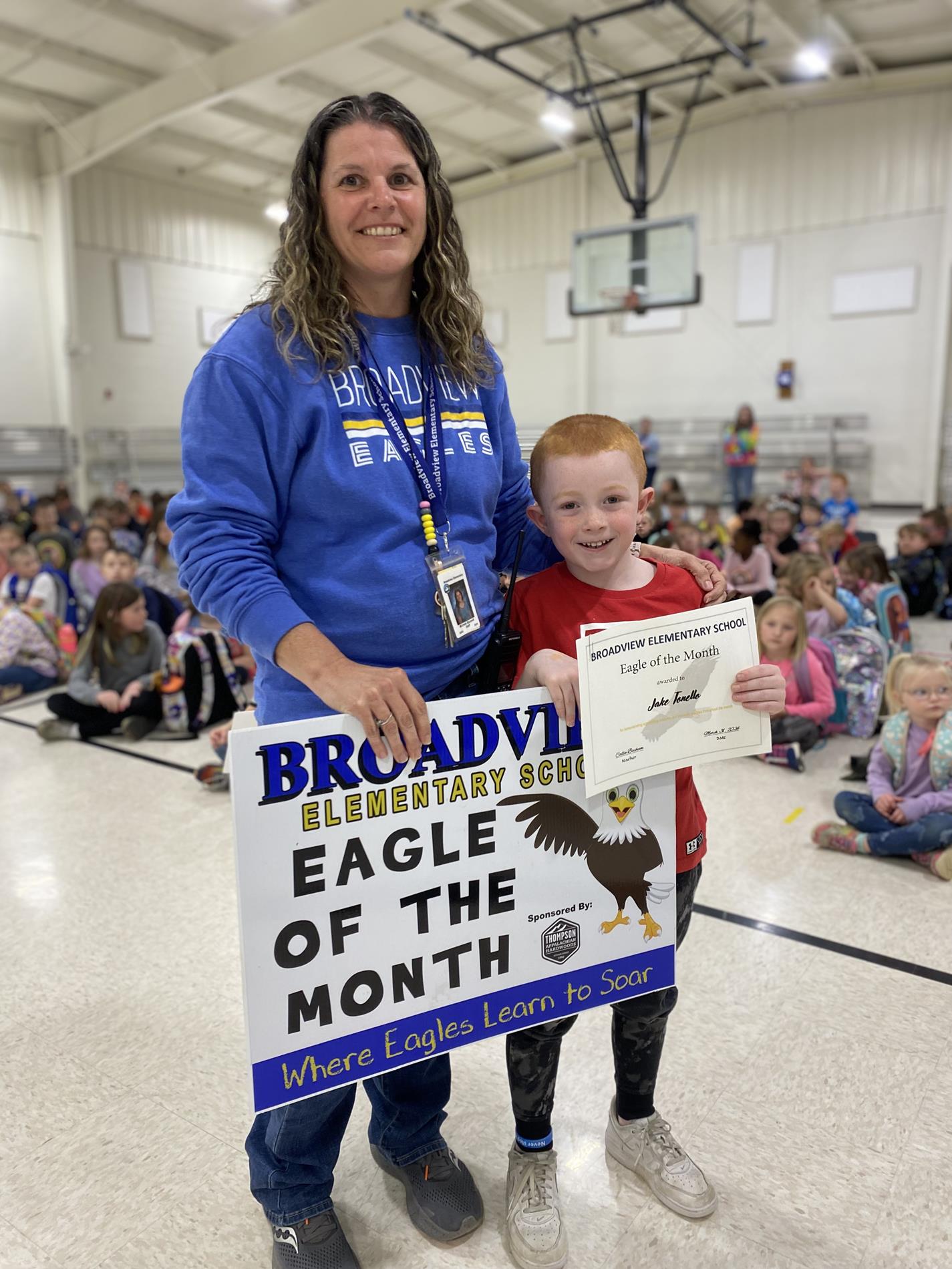 First Grade Eagle of the Month