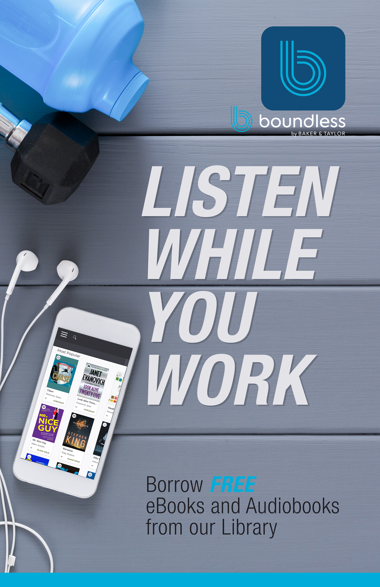 Boundless audiobooks download with your library card anywhere you have internet access and listen off line anywhere anytime