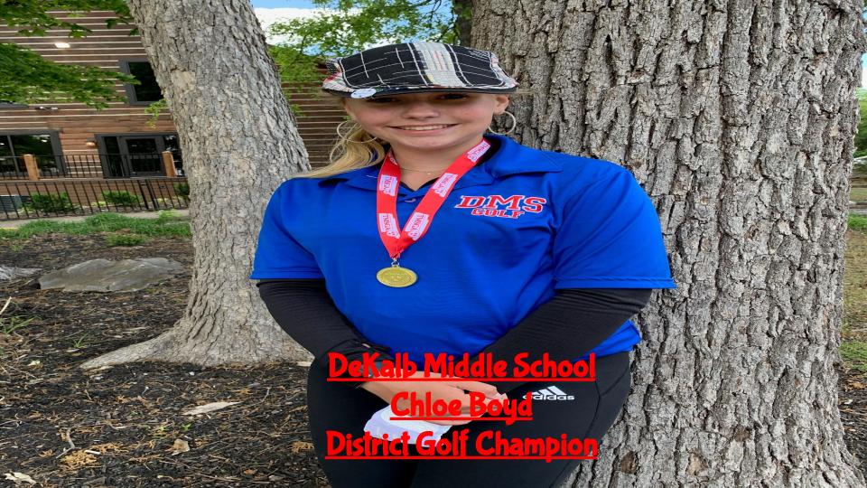 Chloe Boyd Golf District Champion 