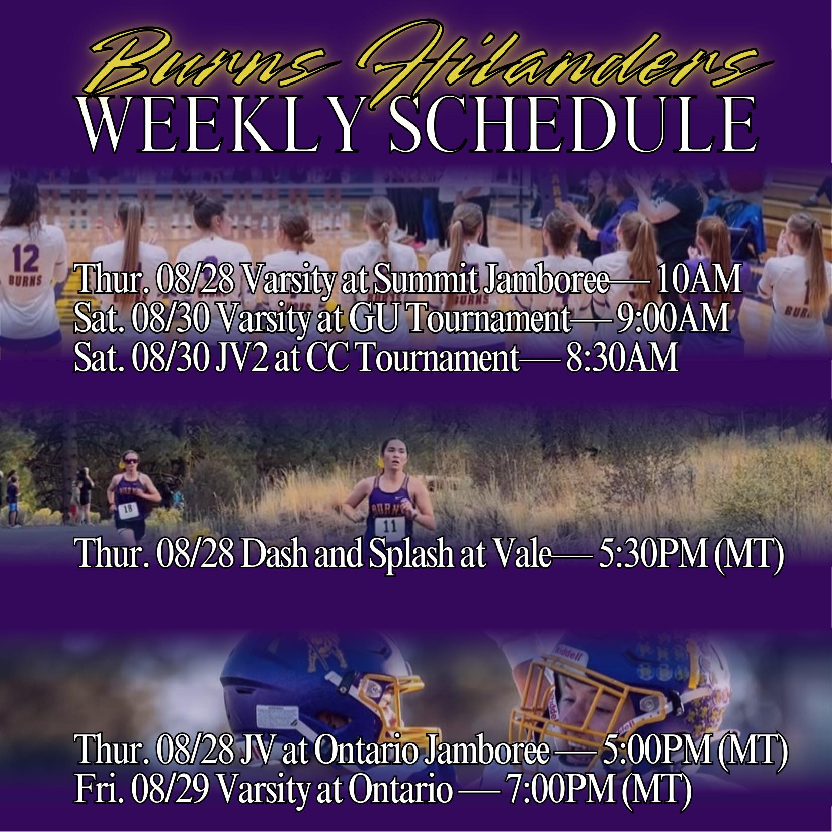 weekly schedule