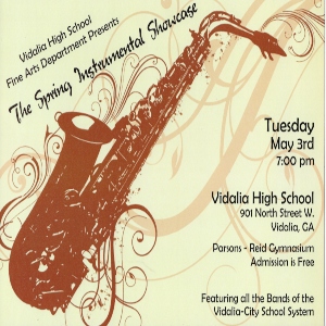 Announcement for Spring Band Performance