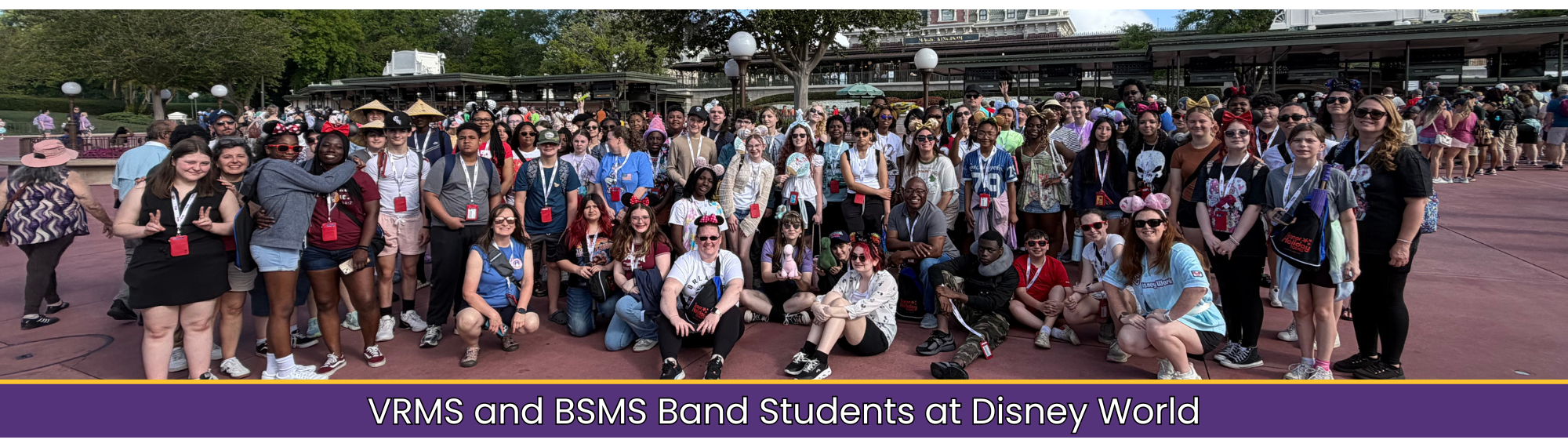 VRMS and BSMS Band Students at Disney World