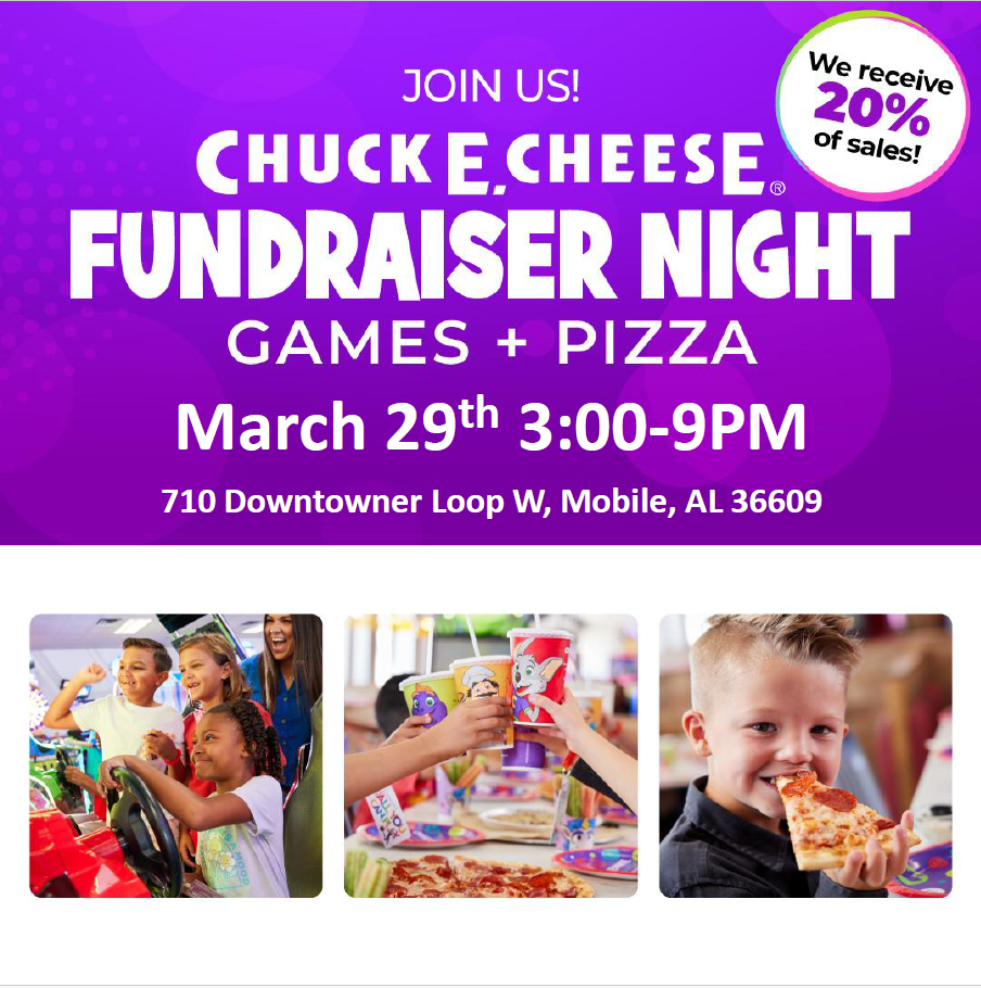 Griggs Night @ Chuck E Cheese 3/19/24 from 3-9 pm