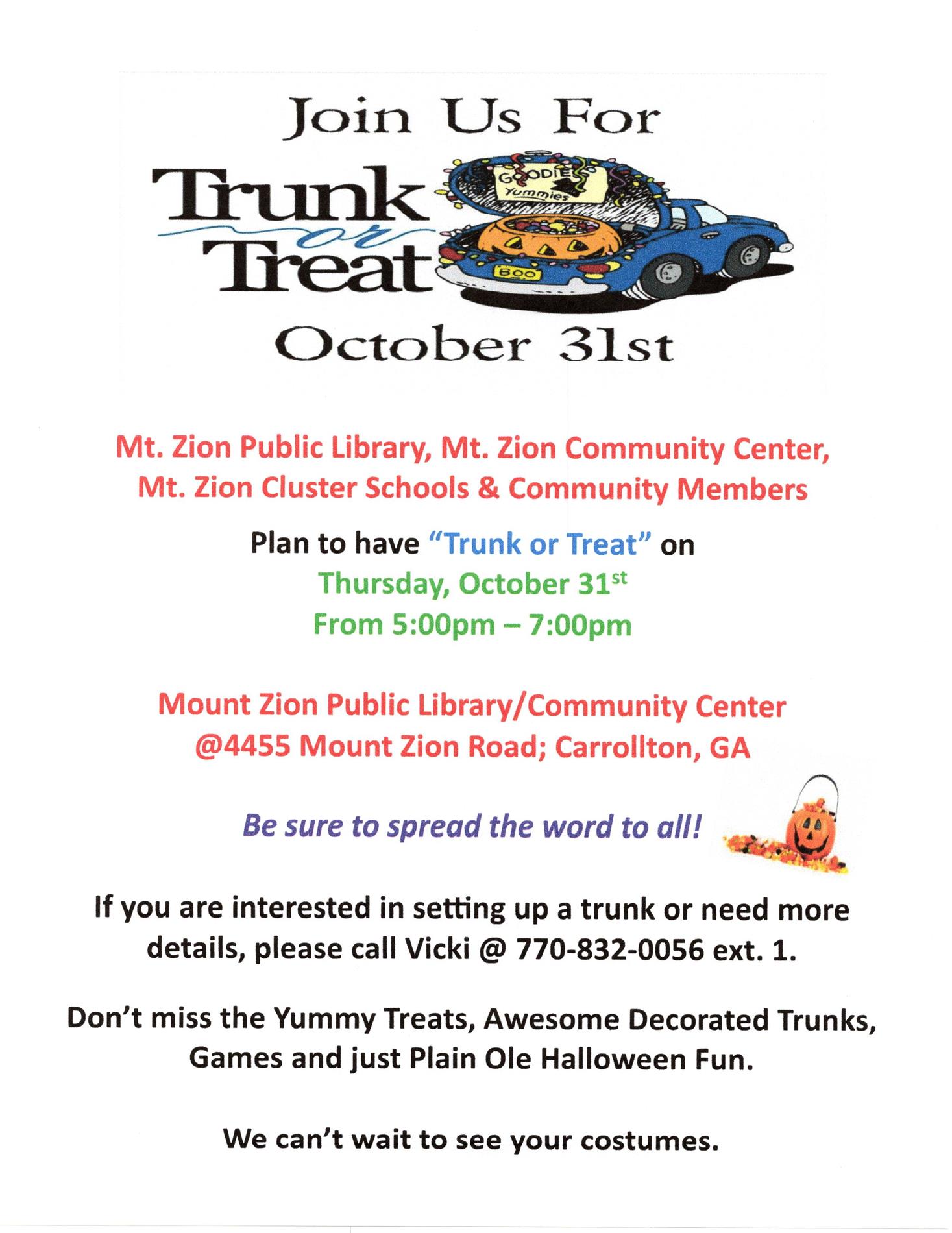 trunk or treat