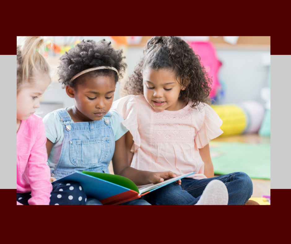 daycare kids reading 