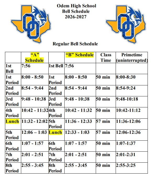 Regular Bell Schedule