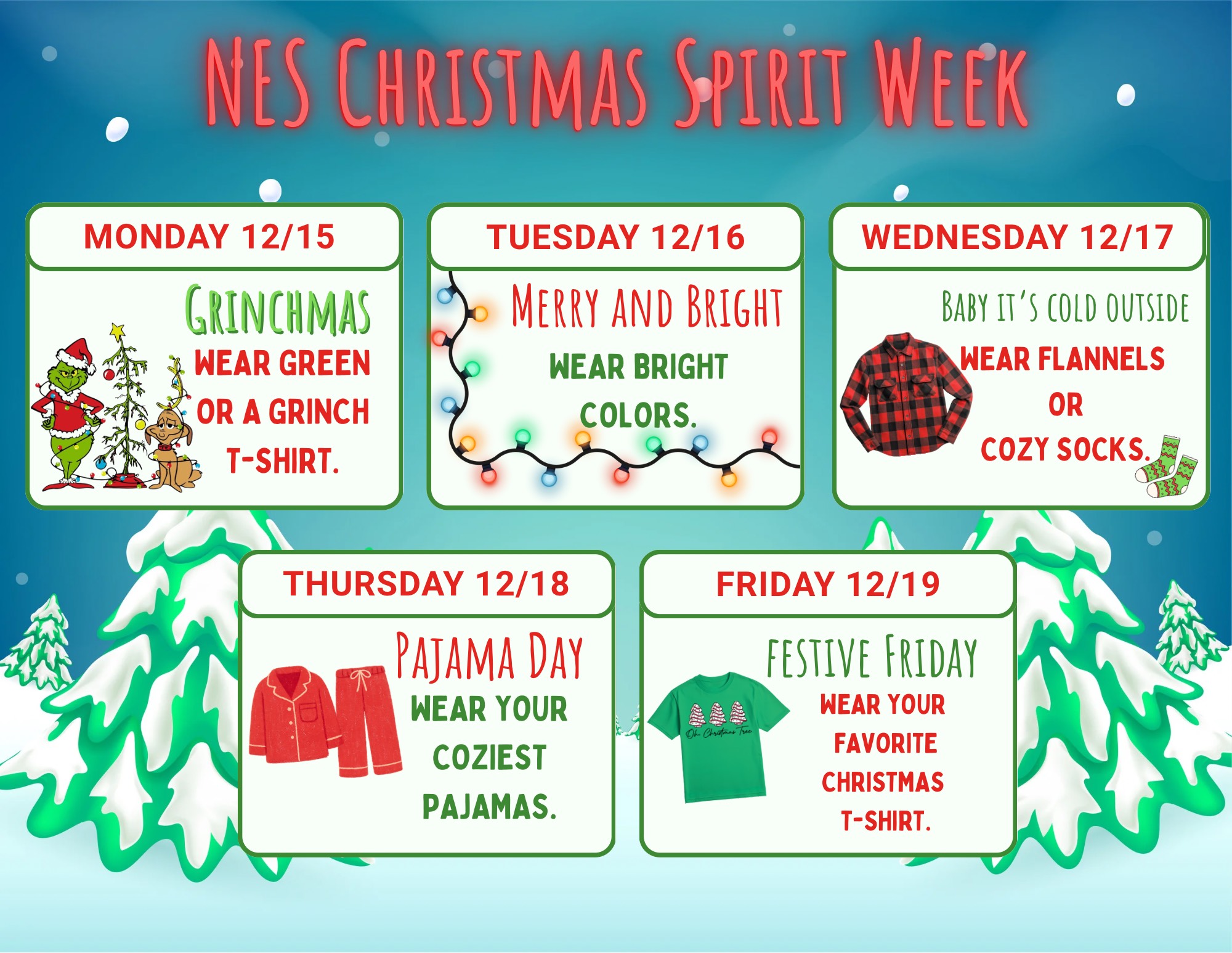 NES Christmas Spirit Week