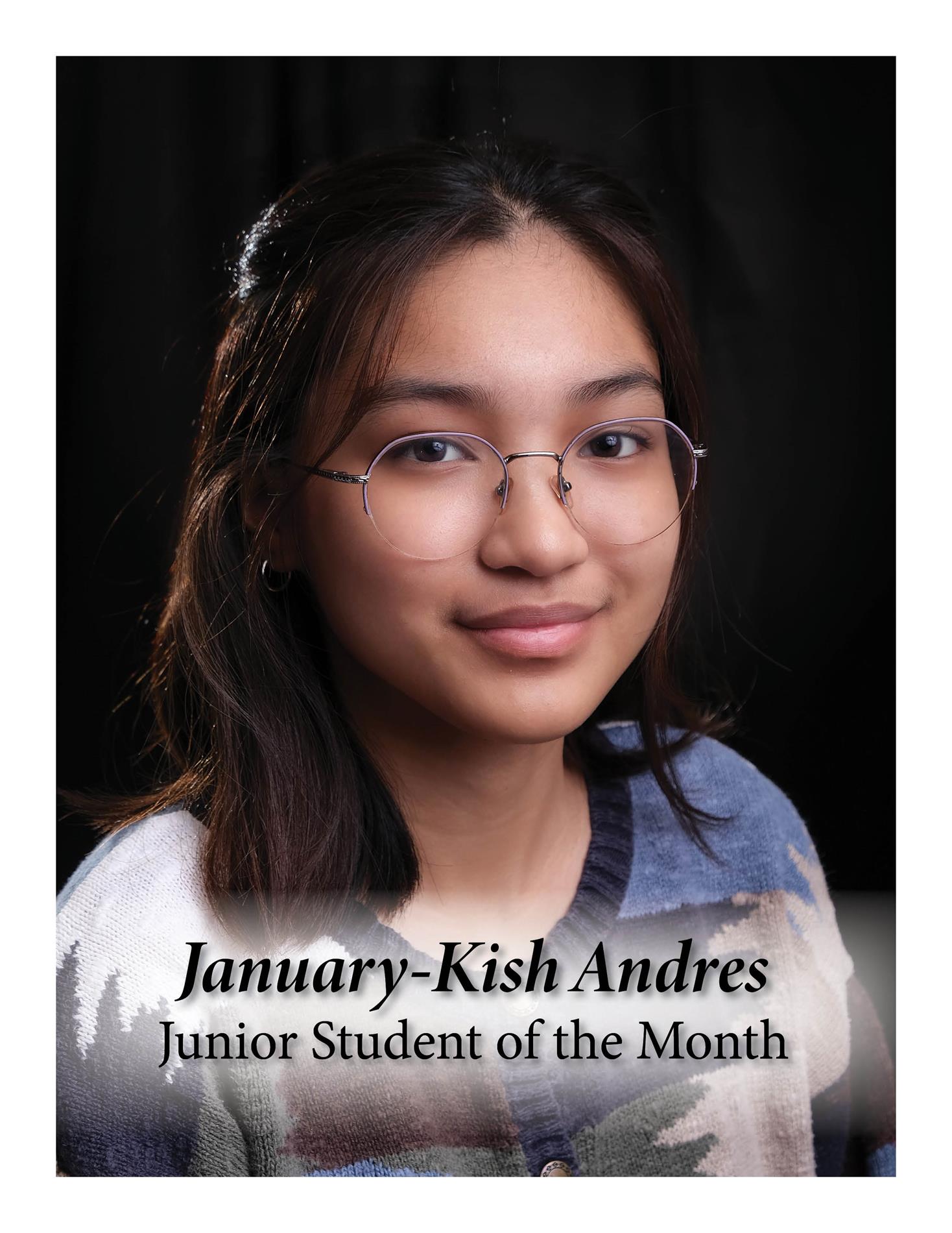 Junior January Student of the Month
